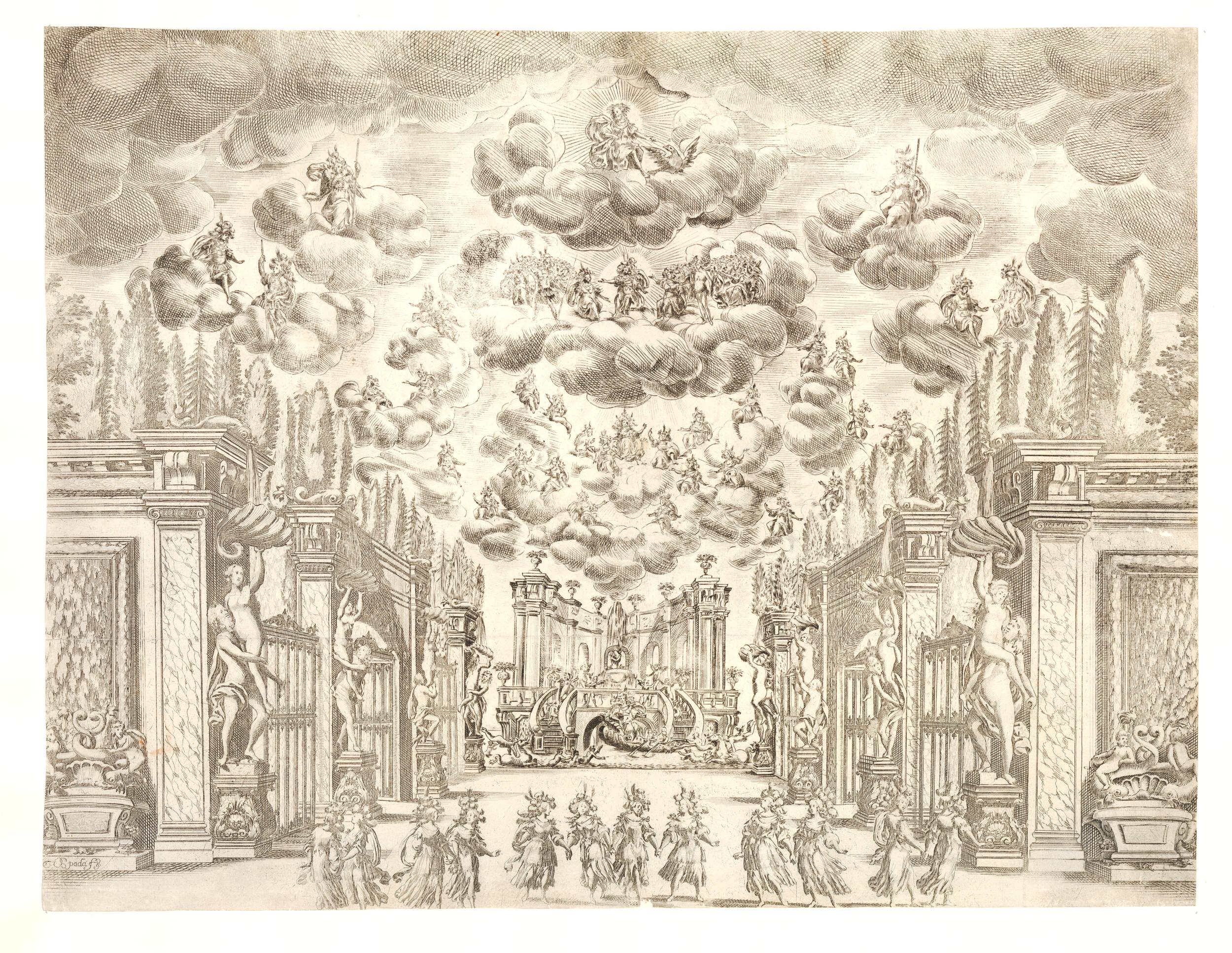 F. Tacca. Ercole in Tebe. Jardines de Venus.1661. Valerio Spada. British Museum