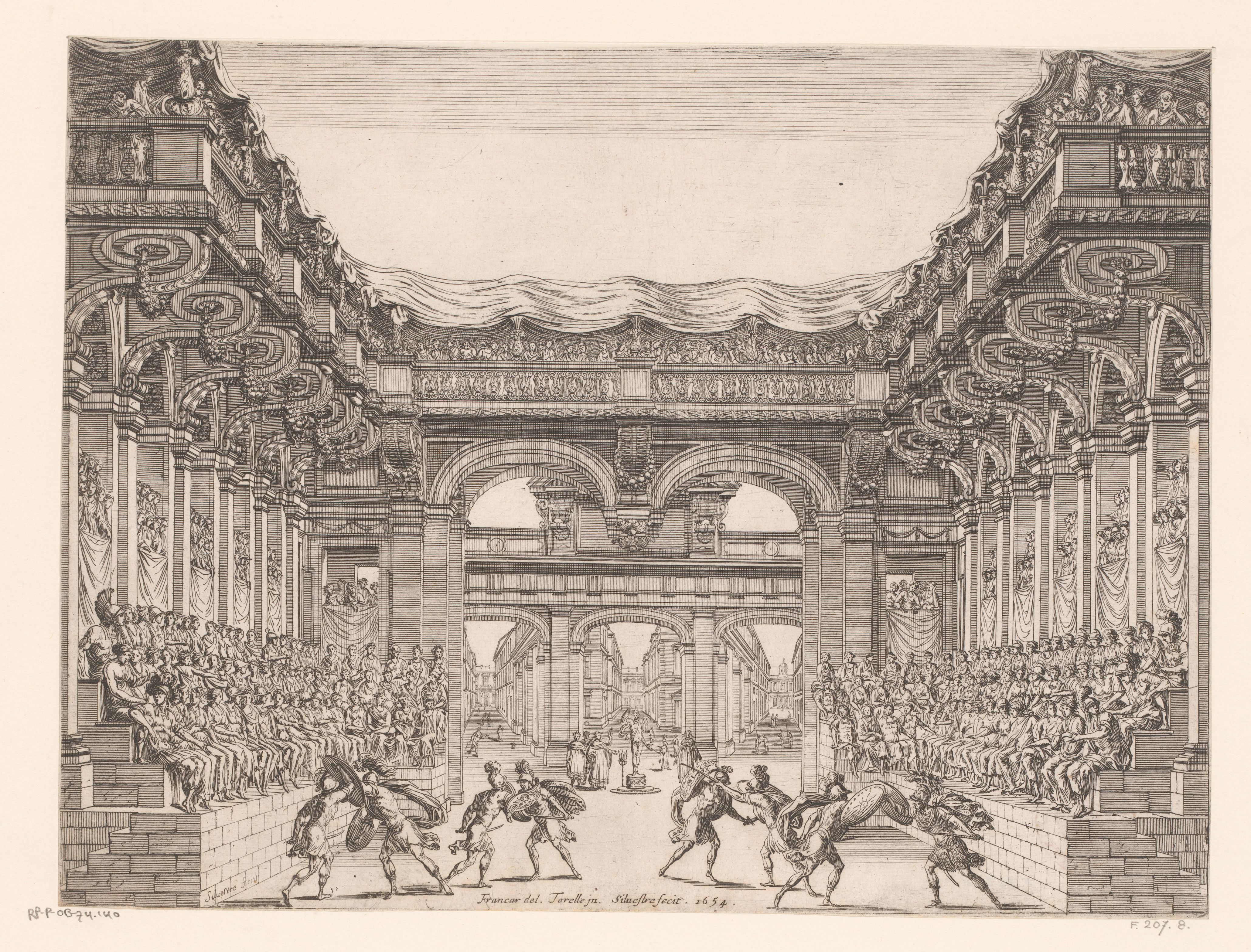Giacomo Torelli. Ballet Nopces de Thetis. Israel Silvestre. 1654. Rijksmuseum