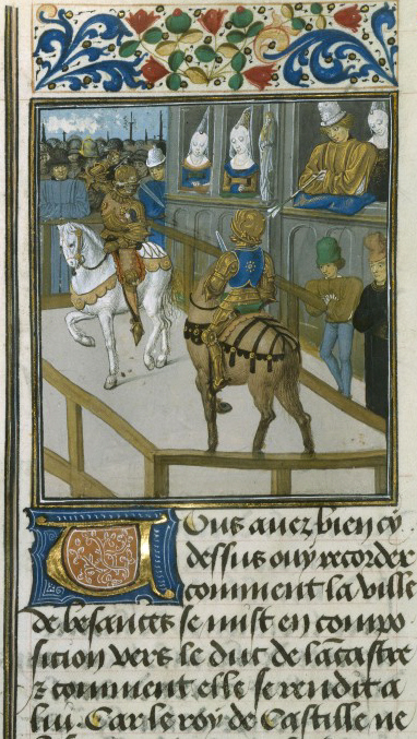 Justa de Betanzos. 1387. Crónica de Jean Froissart.