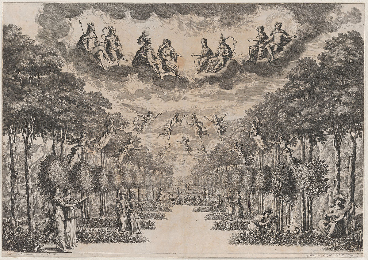 Mathäus Küsel, Burnacini. Campos Elíseos. 1678. MET