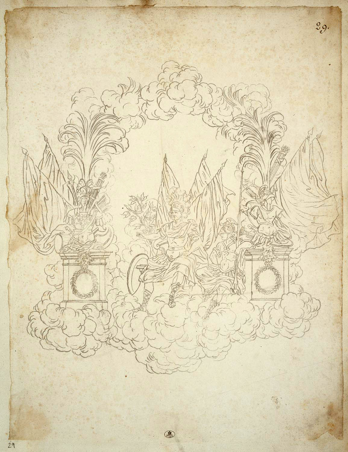Menus Plaisirs. 1752. Tesee. Diseño del atelier Jean Berain