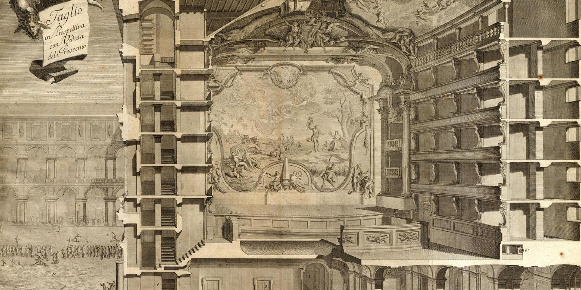 Teatro Regio Turín-1740-spaccato-prospettico-Alfieri