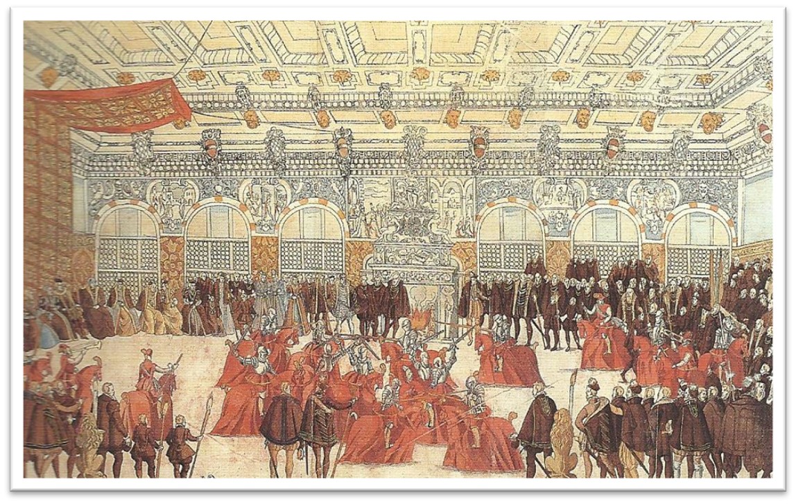 Torneo 1568 Munich. Nikolaus Solis. Biblioteca Nazionale Firenze.