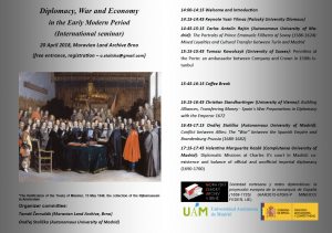 Diplomacy, War and Economy in the Early Modern Period