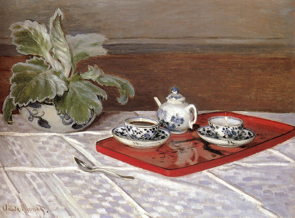 claude-monet-the tea set - 1872