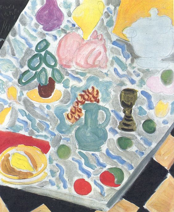 henri matisse, still life with a marble table, 1941