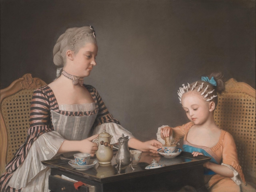 Liotard-Jean-Etienne-The Lavergne Family Breakfast-1754