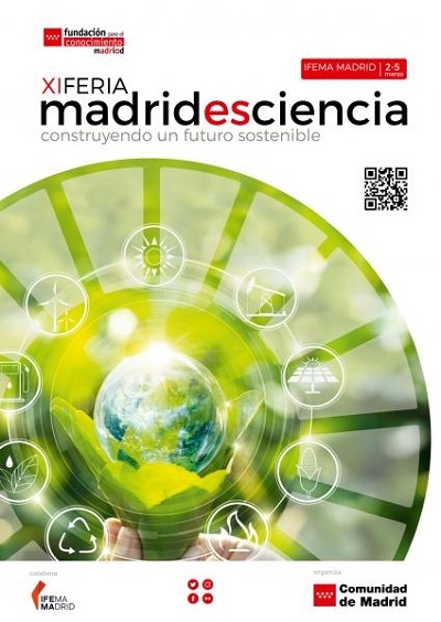 Cartel de la XI Feria Madrid es Ciencia. / Fundación para el Conocimiento madri+d. 