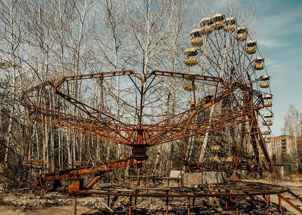 Parque de atracciones abandonado en la zona de exclusión de la ciudad de Pripyat (Ucrania). / Shutterstock