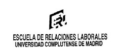 logo ERL ESCUELA DE RELACIONES LABORALES UNIVERSIDAD COMPLUTENSE DE MADRID