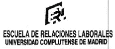 logo ERL ESCUELA DE RELACIONES LABORALES  UNIVERSIDAD COMPLUTENSE DE MADRID