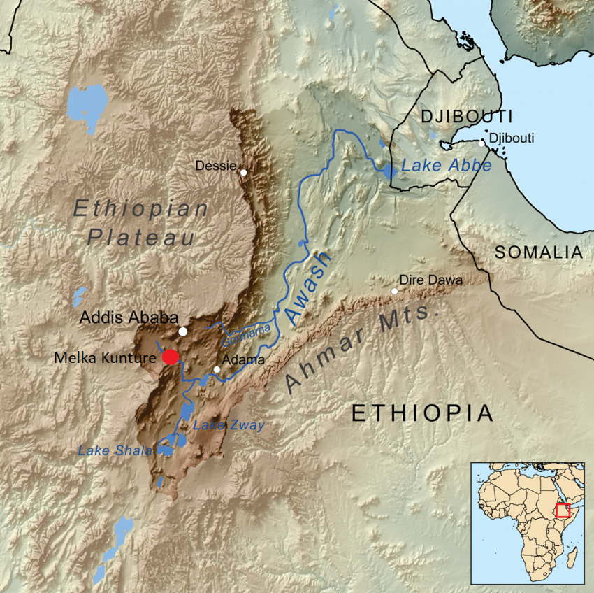 Situación geográfica de Melka Kunture