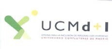 logo UCMD+I OFICINA PARA LA INCLUSION DE PERSONAS CON DIVERSIDAD UNIVERSIDAD COMPLUTENSE DE MADRID