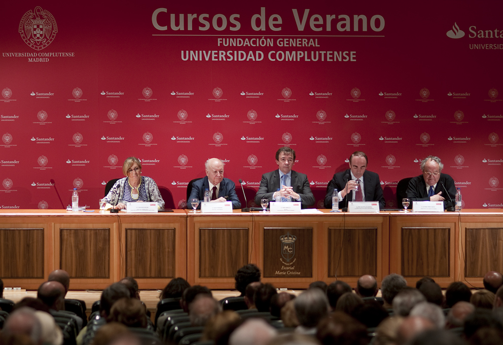 Mesa presidencial de la inauguración