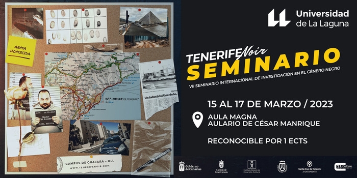 Cartel del VII Seminario Tenerife Noir